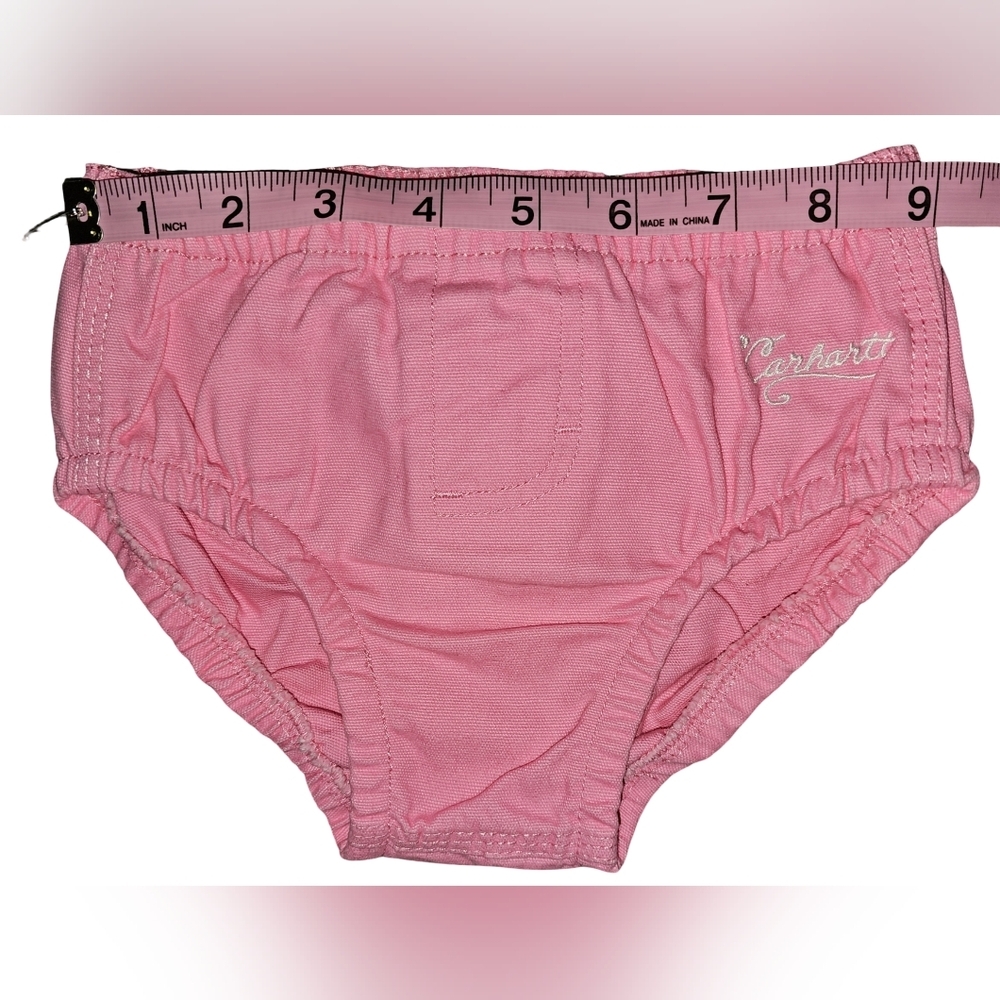 Carhartt Baby Girls Pink Bloomers w/ Heart Pockets Cowgirl NWT Sz 9M - Picture 10 of 13
